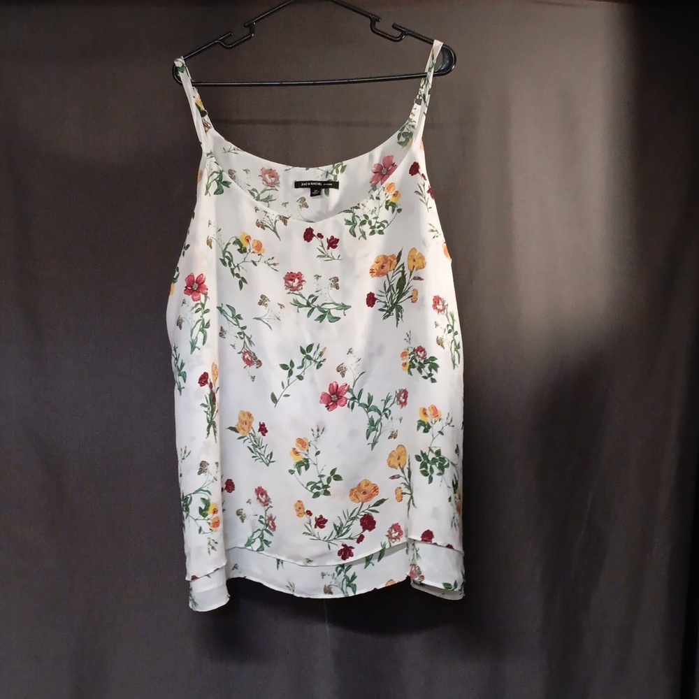 Sleeveless floral top